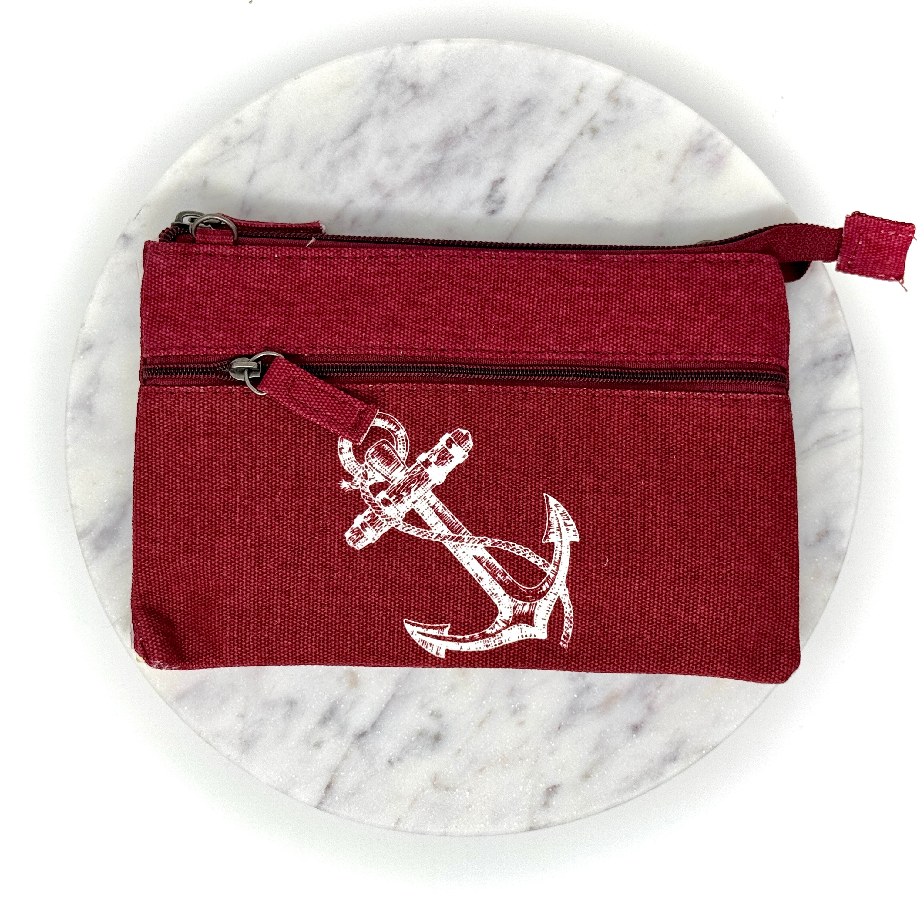 Handgemachte Patchwork Nautiktasche in maritimem Design aus Canvas und Baumwolle – kompakt & wasserabweisend